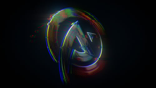 Modern Digital Glitch Logo Reveal