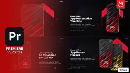 Modern Smartphone App Presentation Promo Template