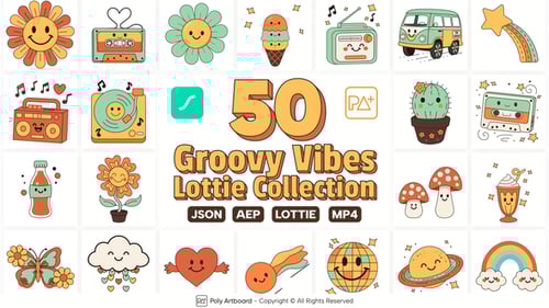 Groovy Vibes Lottie Collection