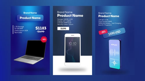 Vertical Product Promo Animations for Premiere Pro