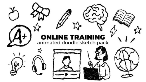 Online Training - Animated Doodle Sketch Pack