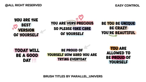 Animated Brush Stroke Title Reveals