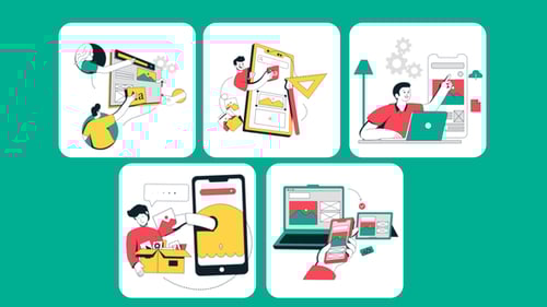 UI/UX animated Illustration