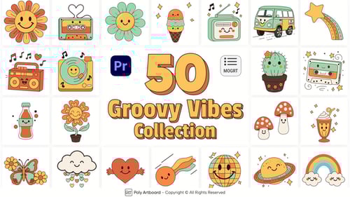 Groovy Vibes Collection For Premiere Pro