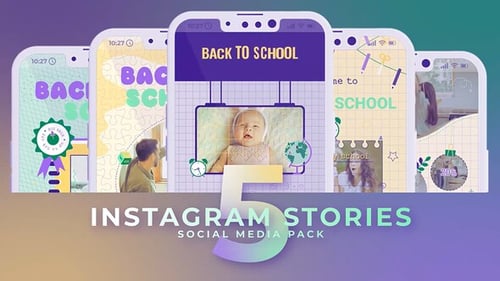 Back To School Vertical Stories MOGRT Premiere Pro