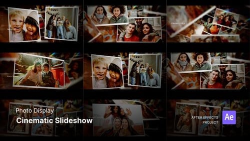 Photo Display - Cinematic Slideshow After Effects Project Files