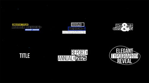 Energetic Kinetic Typography Titles for Modern Video Projects
