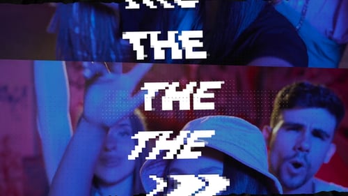 Hype Glitch Typography Intro with Pixel Effects