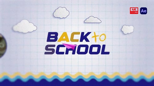 4K - Reel Back to School Typography Promo