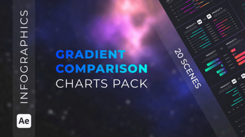 Gradient Comparison Infographics Pack