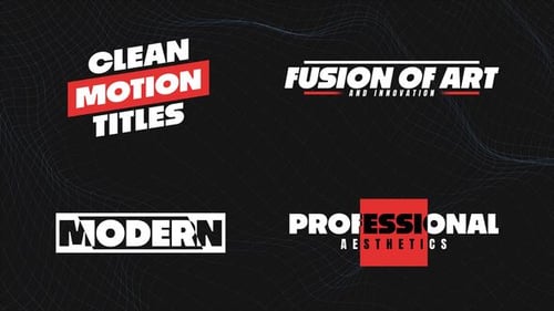 Motion Titles for Premiere Pro