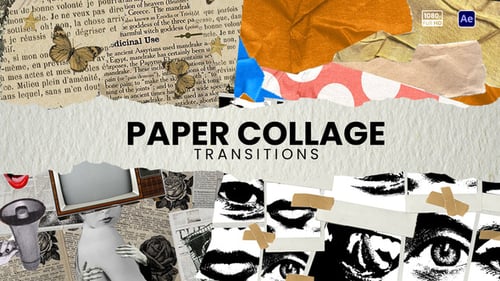 Paper Collage Transitions