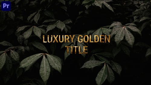 Golden Title - Premiere Pro