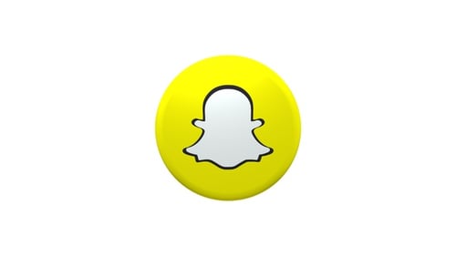 Bunter Kreis Social Media 3D Symbol Snapchat