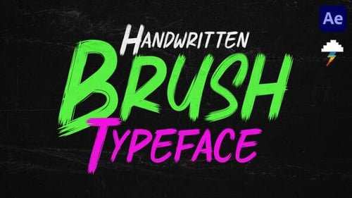 Handwritten Brush Typeface