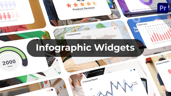 Infographic Posters for Premiere Pro, Infographics ft. typography ...