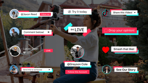 Tiktok Social Media Lower Third
