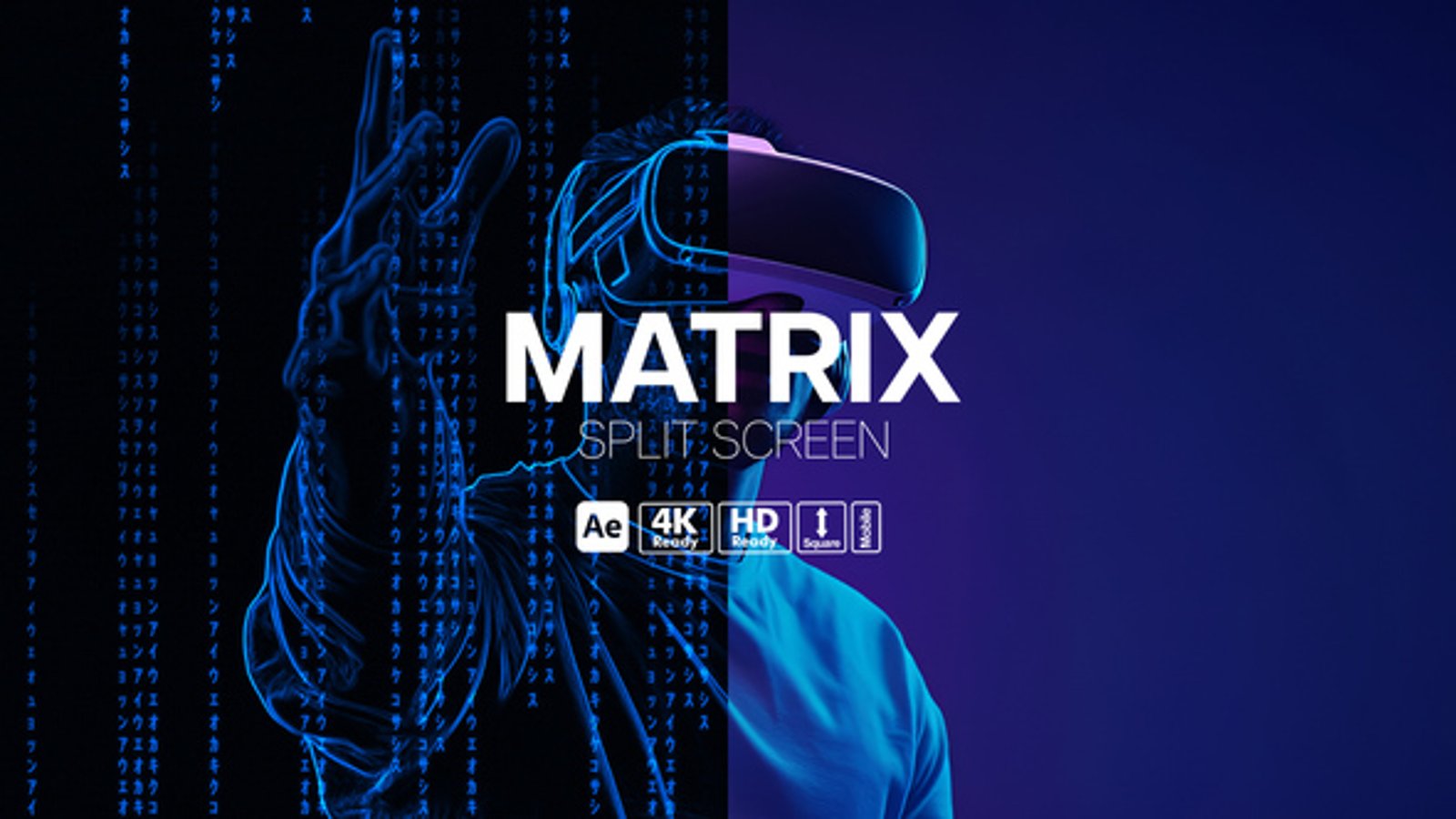 Matrix Split Screen, Elements ft. matrix & virtual background - Envato
