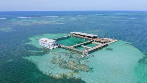 Ocean Adventures water park in idyllic Caribbean setting, Punta Cana