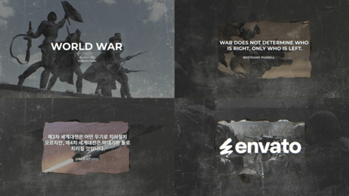 World War Quotes for After Effects