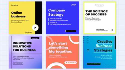 Animated Business Social Media Graphics Pack