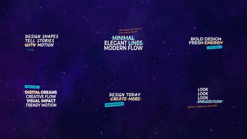 Dynamic Text Animation Pack with Modern Kinetic Typography