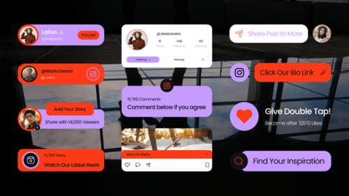 Dynamic Social Media Engagement Lower Thirds for Video