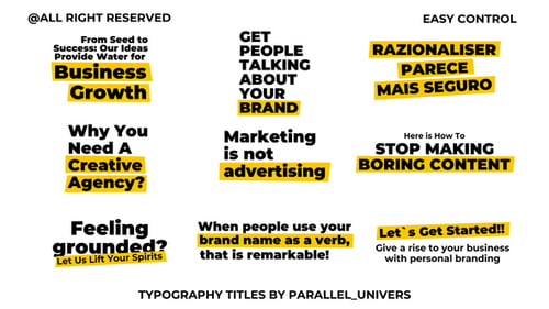 Typography Titles | MOGRT