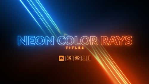 Neon Color Rays-Titel für Premiere Pro