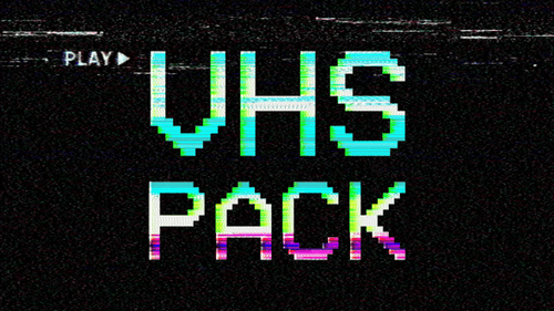 Pacote de sobreposições e elementos VHS