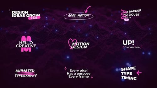 Modern Kinetic Typography Text Animations Pack