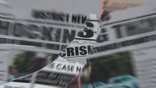 Ripped Newspaper Headlines