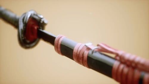 Realistic Katana Sword Sheathing 3D Animation