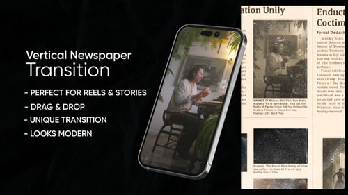 Vertical Newspaper Transition