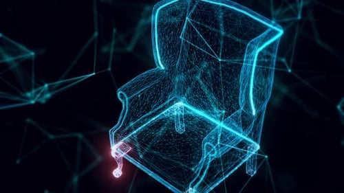 Sessel Hologramm Nahaufnahme HD
