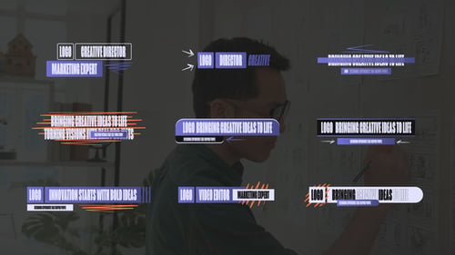 Modern Animated Name Tags and Titles Lower Thirds Pack