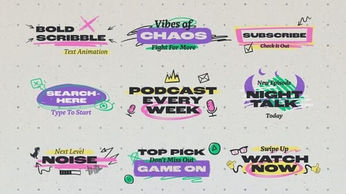 Bold Scribble Titles