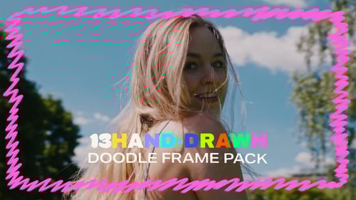 Hand Drawn Sketch Doodle Frames Pack