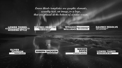 Lower Thirds Animation in Davinci Resolve.