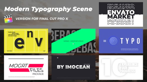 Dynamic Typography Scenes for Modern Video Projects