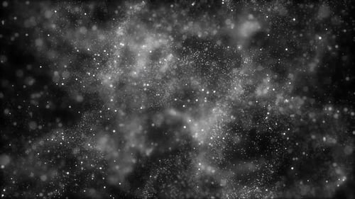 Floating White Particles Abstract Dust Background