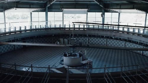 Système de traite des vaches vide dans la fabrication automatisée moderne