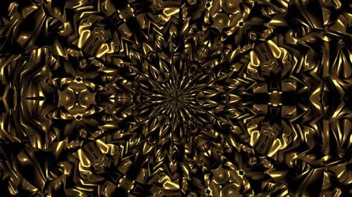 Golden Abstract Geometric Shimmering Background Loop