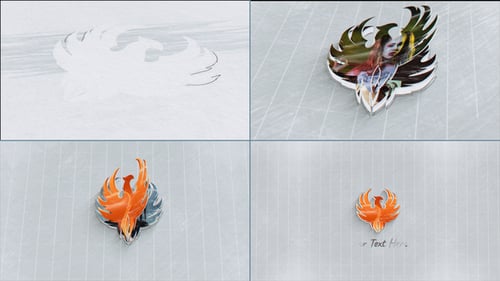 Logotipo Scribble Paper Turn Photo