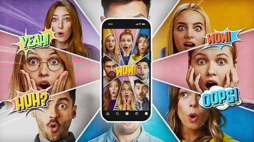 Comic Multi Split Screen Reactions