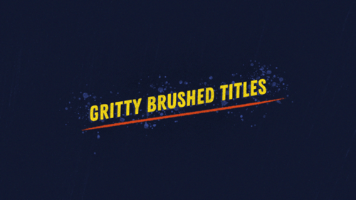 Gritty Brushed Titles