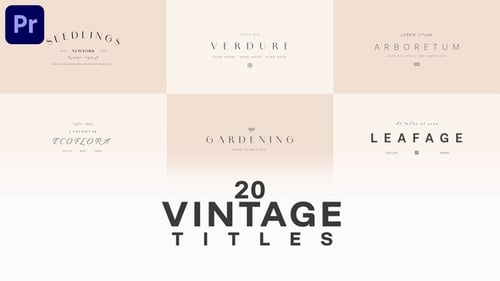 Floral Garden Title Set