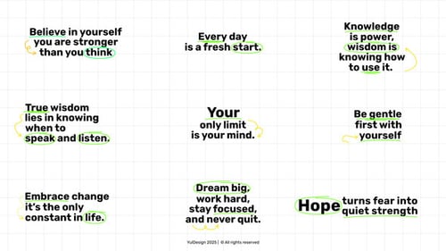 Dynamic Animated Motivational Quotes Titles Pack