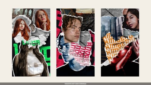 Collage Elements Paper Stories