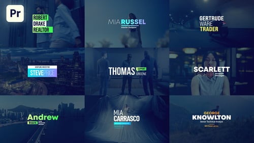 Modern Corporate Text Titles and Lower Thirds Pack